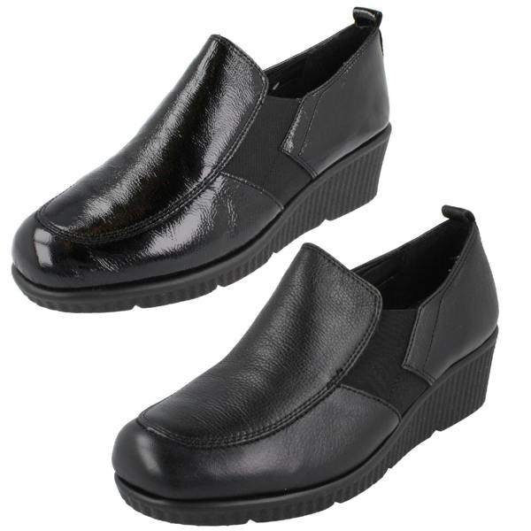 Van Dal Ladies Van Dal Wedge Slip On Shoes Hattie