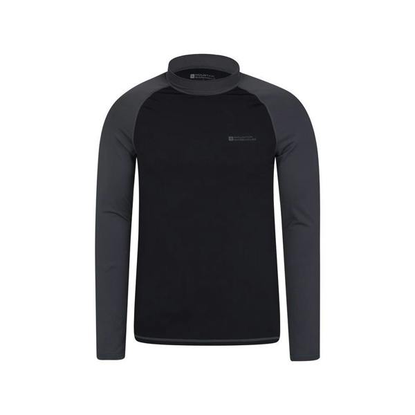Mountain Warehouse Mens Long-Sleeved Rash Guard - Dark Grey - 