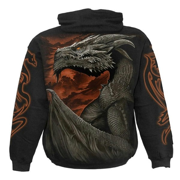 Spiral Direct Unisex Adult Majestic Draco Hoodie - Black