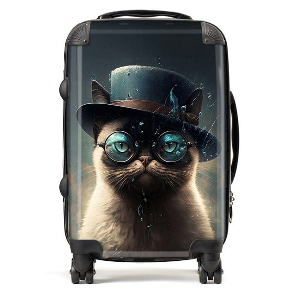 Warren Reed Siamese Cat Splashart Suitcase