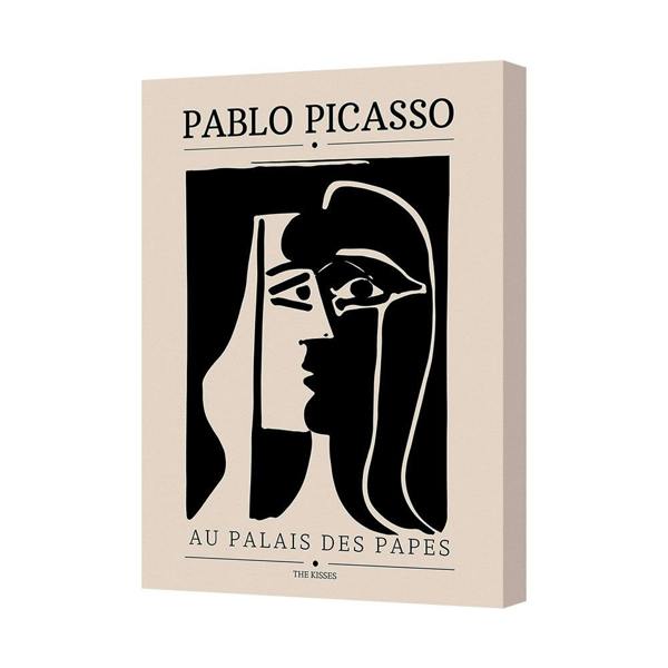 Benjamin Tate Design Pablo Picasso Au Palais Des Papes The Kisses Canvas Print