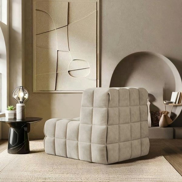 Arneson Single Seater Sofa, Armchair, Corduroy-Weilai Concept