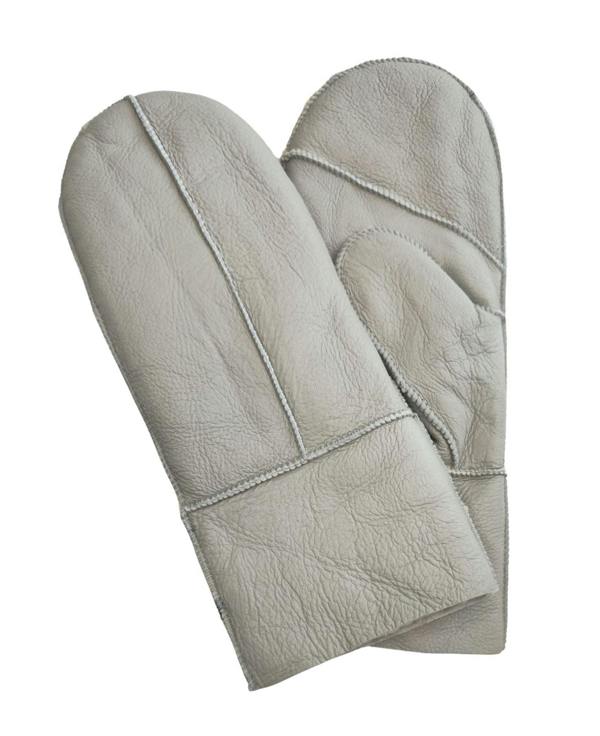 Infinity Leather Womens Genuine Real Sheepskin Leather Mittens Warm Gloves