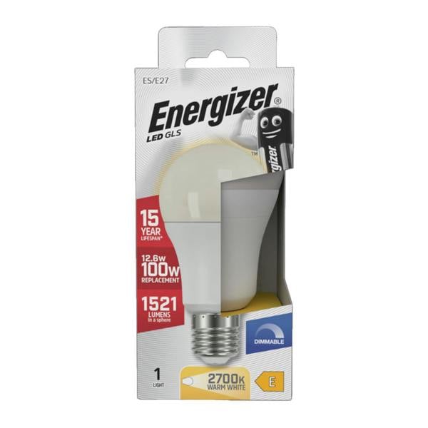 Energizer ES/E27 LED GLS Bulb - White - 