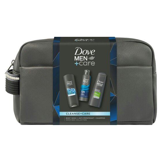 Dove Men+Care Cleanse+Care Washbag Collection Gift Set 3 piece, Pack of 3