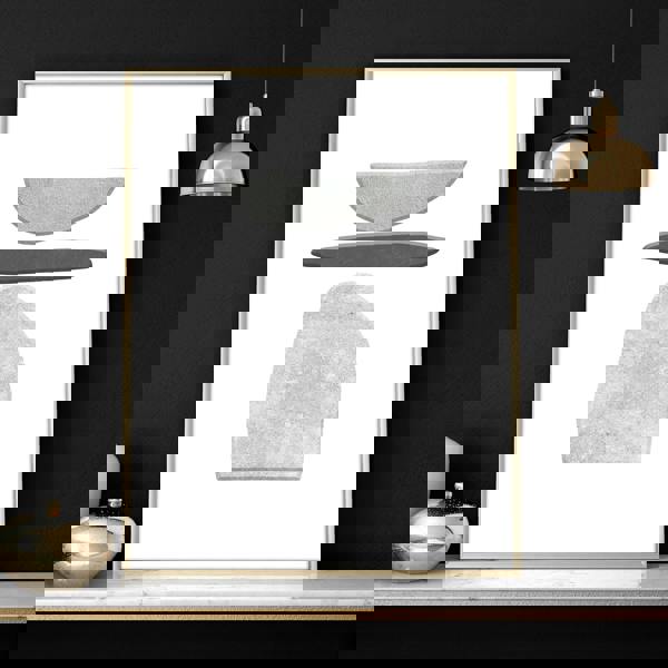 Abstract Painting Black And White | Set of 3 wall art prints