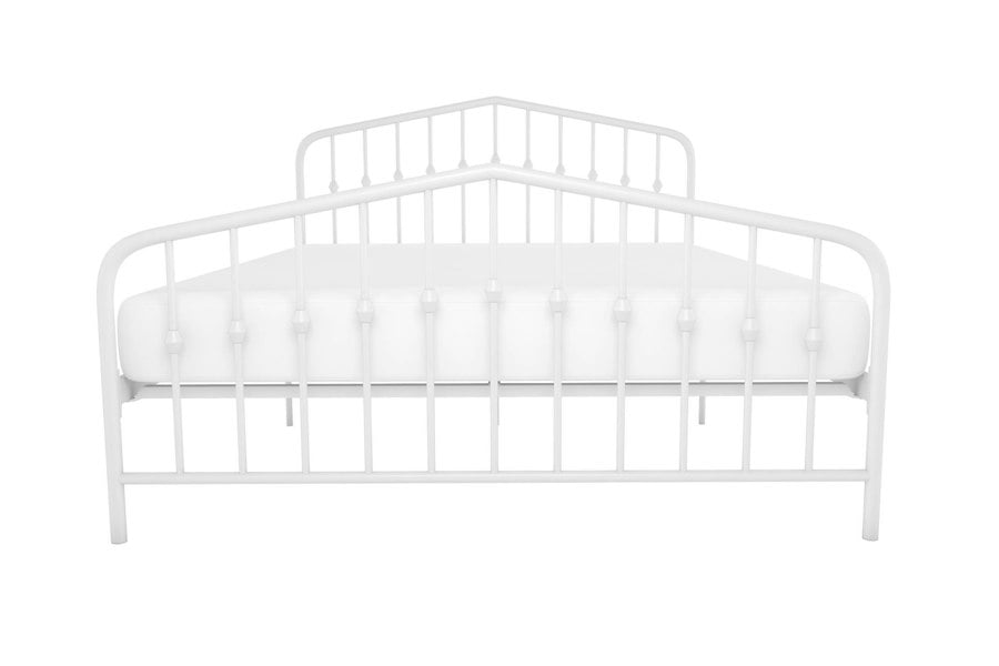 Dorel Home Bushwick Metal Bed White - King