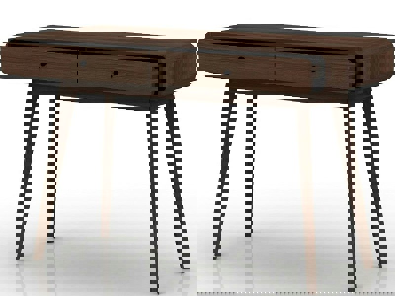 Dorel Home Cassie Desk in Walnut and Walnut - W120 x D50 x H79 cm