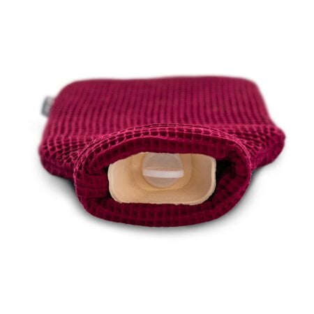 CosyPanda Ruby Red Luxurious 2 Litre Waffle Hot Water Bottle
