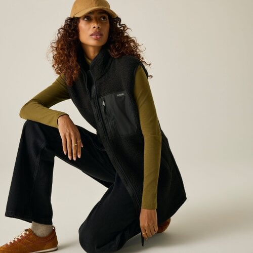 Regatta Womens Borg Longline Body Warmer - Black