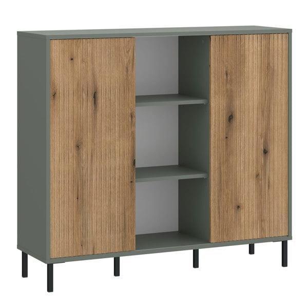 Furniture To Go Darwin Sideboard 2 Door in Green/Oak