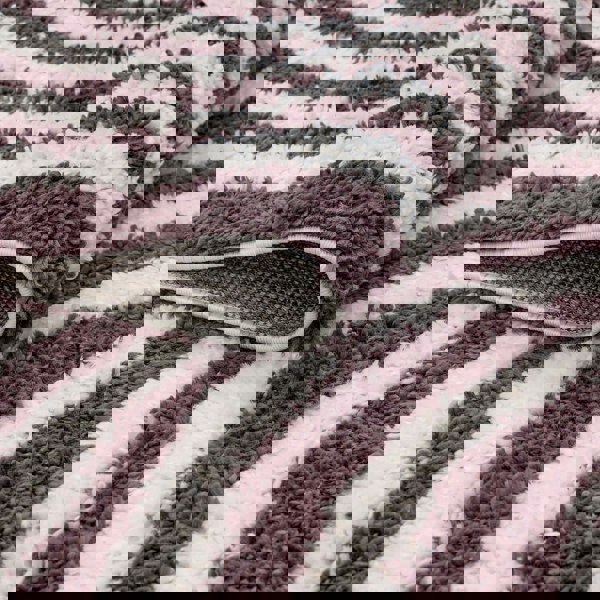 Moodi Shaggy Purple Rug, 30 mm soft & durable pile, warmth underfoot, scandinavian design | THE RUGS