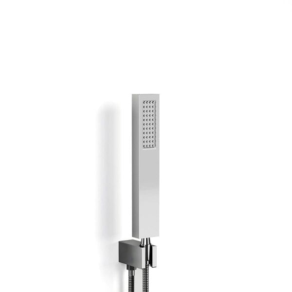 Sliver/Black Chrome Plated Square Concealed Shower Mixer Set Bathroom Shower Living and Home