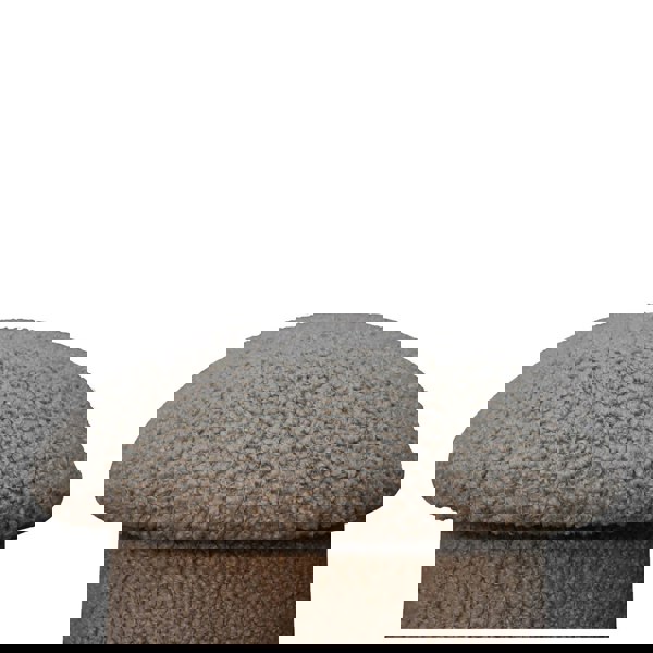 Artisan Furniture Mud Boucle Mushroom Footstool