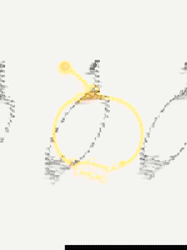 MUCHV Adjustable Constellation Chain Ring - Gold or Silver Plated