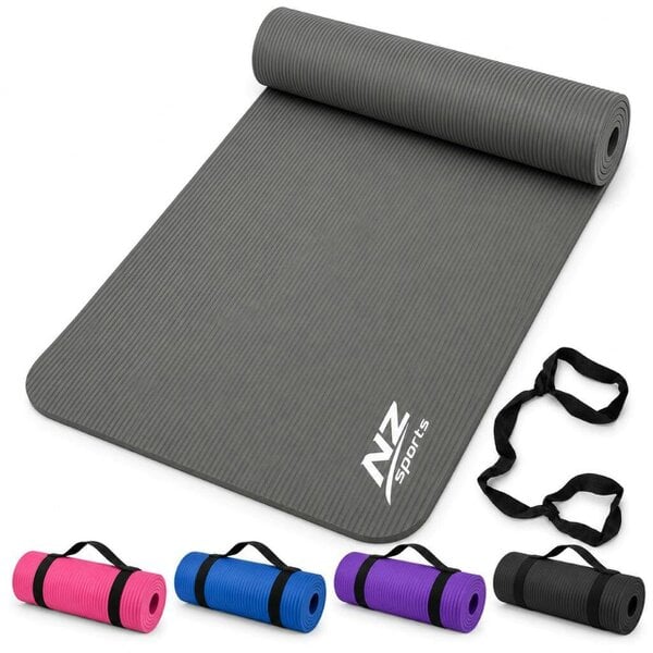 Night Zone 8mm NBR Yoga & Exercise Mat – Cushioned Latex-Free Fitness Mat
