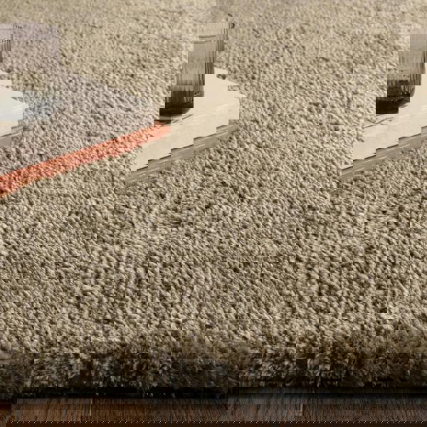 Asiatic Opulence Shaggy Taupe Rug