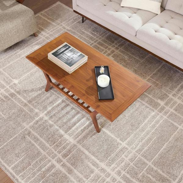 Livabliss Alba-Modern Brown Taupe Graphic Rug