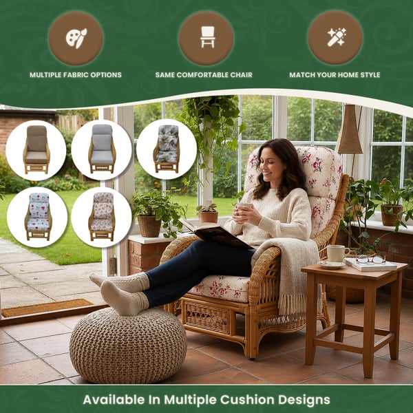 The Garden Marketplace Portofino Cane Single Chair