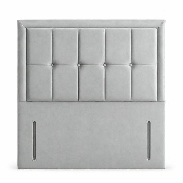 Great British Beds Romford Headboard - Silver Plush