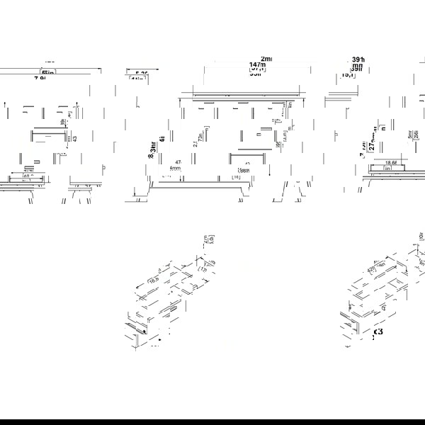 Furniture To Go Ikast Sideboard 2 Doors + 3 Drawers in Jackson Hickory and White