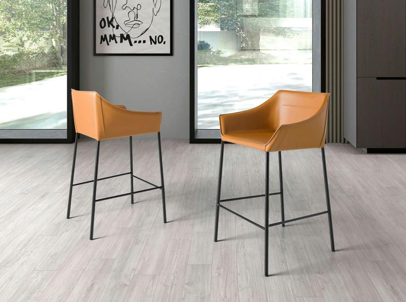 Angel Cerdá Brown Leatherette Stool 4145
