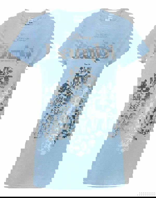 Disney Womens Blue Bambi Short Sleeved T-Shirt