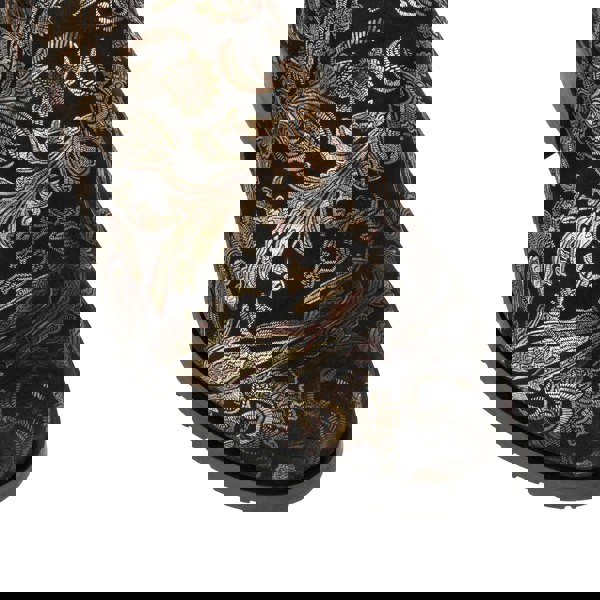 Embassy London Rubix - Black & Gold & Burgundy - Women's full length zip long boot