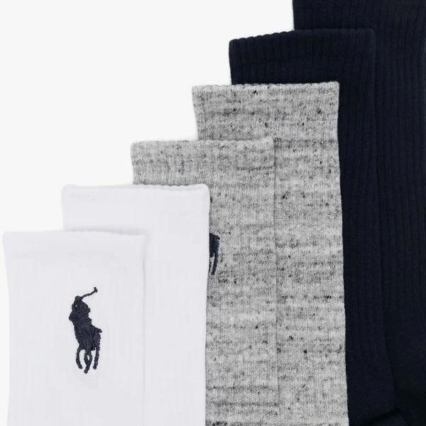 Polo Ralph Lauren EMBROIDBIGPP Assorted Socks   in  Navy