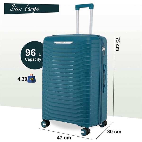 Infinity Luggage Hard Shell Suitcase Cabin TSA Luggage Travel Set