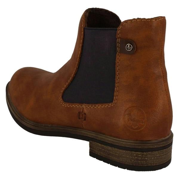Rieker Ladies Rieker Elasticated Gusset Panel Chelsea Boots 72254