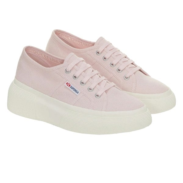 Superga Womens 2287 Bubble Trainers - Pink Ish/Avorio