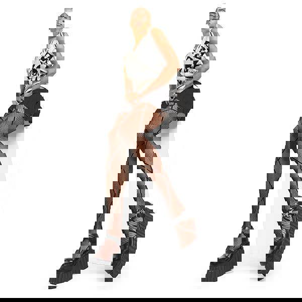 Lamoda Spring Sunshine Black Chunky Platform Creeper Shoes Comfortable