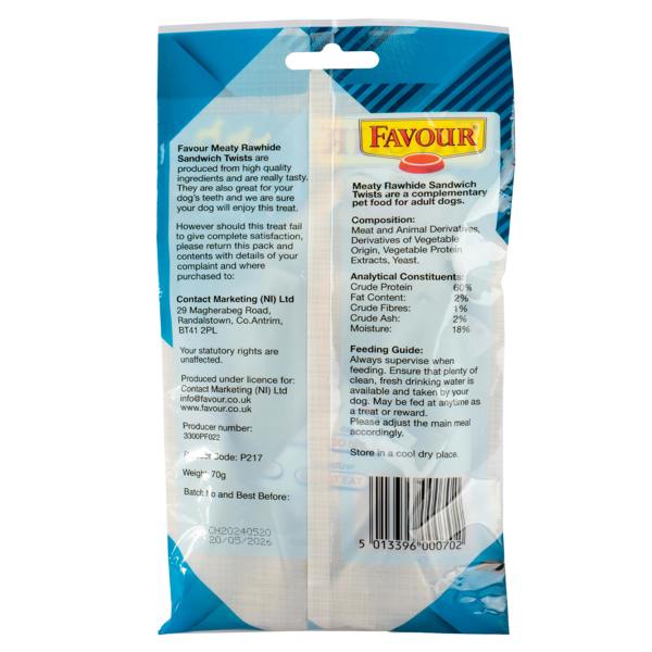 Favour Meaty Sandwich Twists Dog Treats