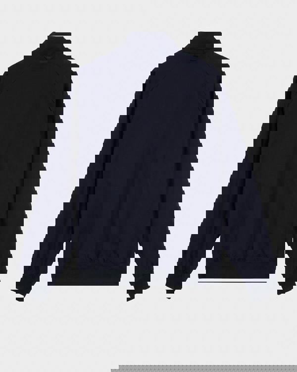 Lyle & Scott Cotton Mens Harrington Jacket - Z271 Dark Navy | CHO | Designer Mens Bomber Jackets