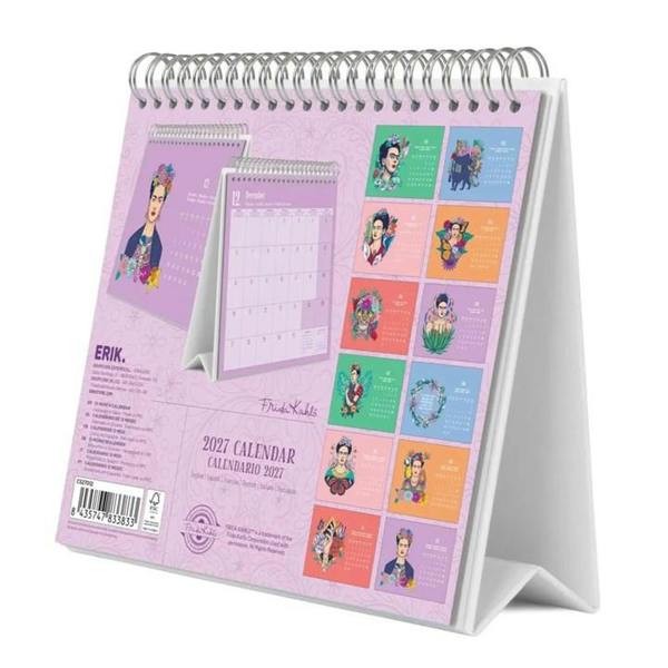 Frida Kahlo Easel Desk Calendar 2027, Desk Calendars, Month To View, Art, Gift