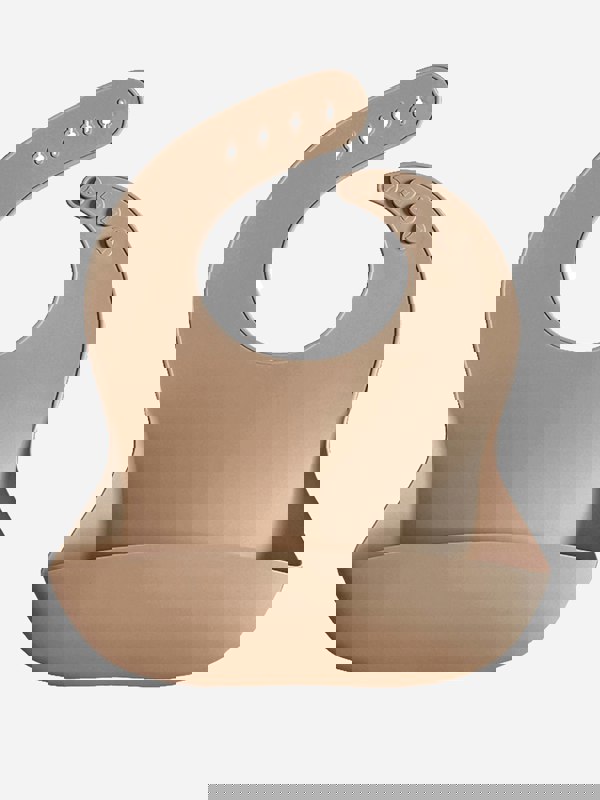 Bloom Bambini Baby Everyday Silicone Bib in Brown