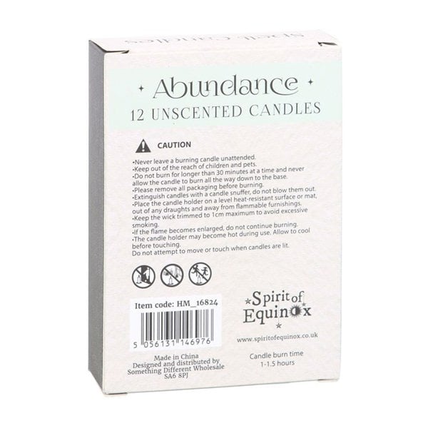 Serano Pack of 12 Abundance Spell Candles