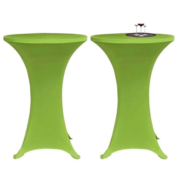Berkfield Stretch Table Cover 2 pcs 60 cm Green