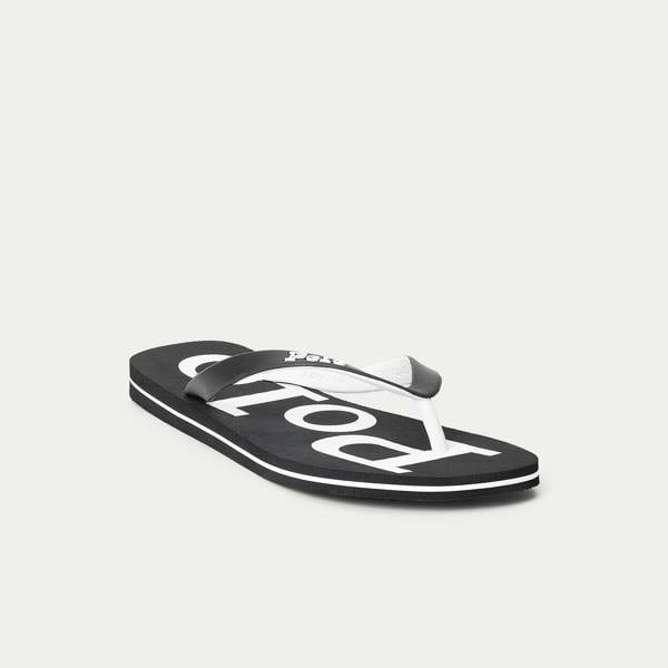 Polo Ralph Lauren Polo Ralph Lauren BOLT Mens Flip-flops Black/White