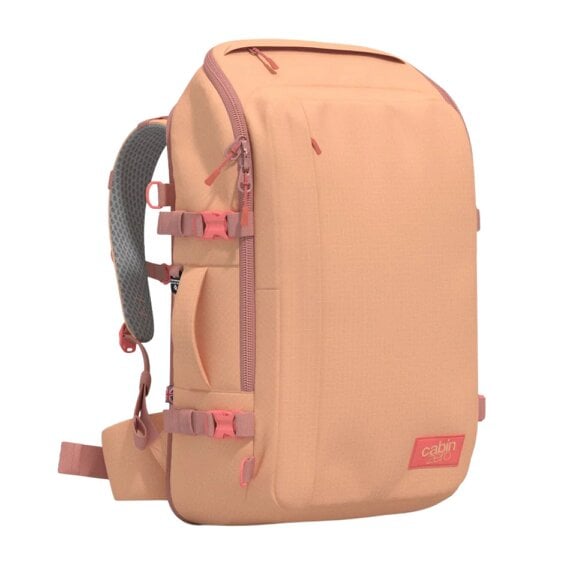 CabinZero Adventure Backpack 42L, Water-Resistant Carry On with Padded Waist Belt for Week-Long Trips