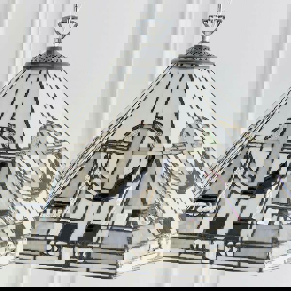 Tiffany Glass Hanging Ceiling Pendant Light Chrome Chain 1 Lamp Shade i00139 Loops