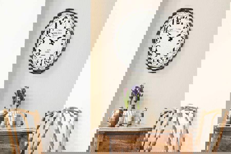 WALPLUS WC2125 - Vintage Metal Wall Clock - 40 cm / 15.7 in