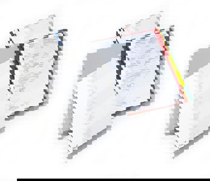 Durable DIVISOFLEX 5 Part Organiser File with Index Tabs | 5 Pack | A4 Blue