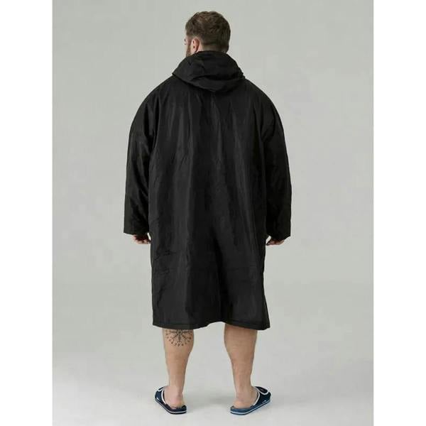 Duke Mens Webber D555 Sherpa Lined Changing Robe - Black - 