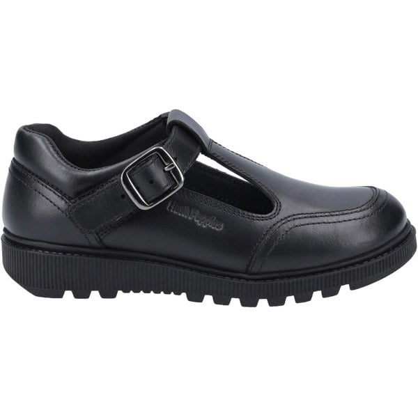 Hush Puppies Kerry Senior Leather Girls's Black Shoes