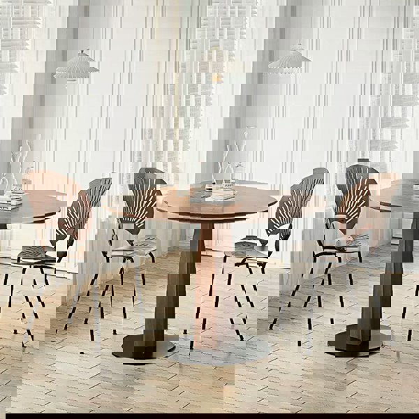 Seraphina Round Dining Table, Solid Wood-Weilai Concept-Weilai Concept