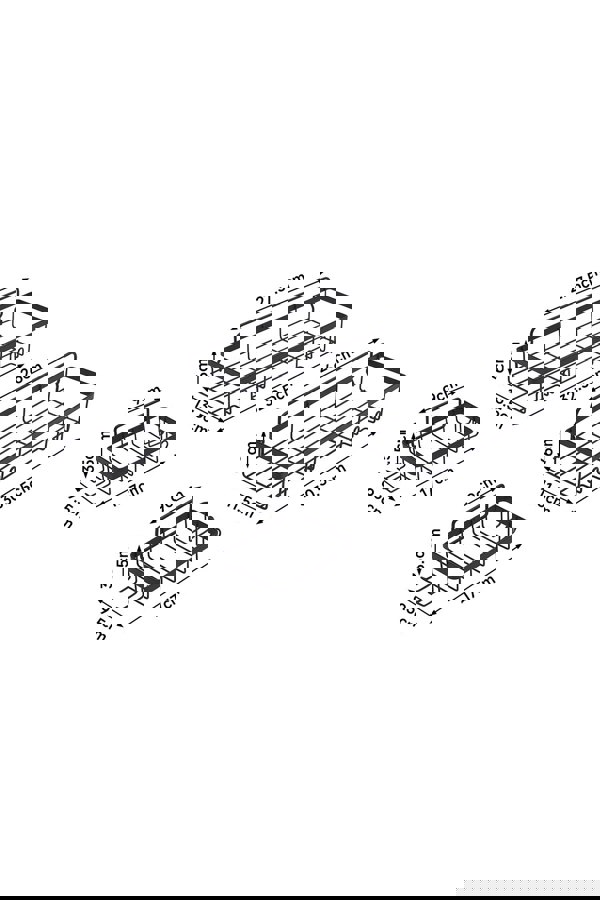 Living and Home 4Pcs No Drill Shower Caddy Set with Wall Stickers