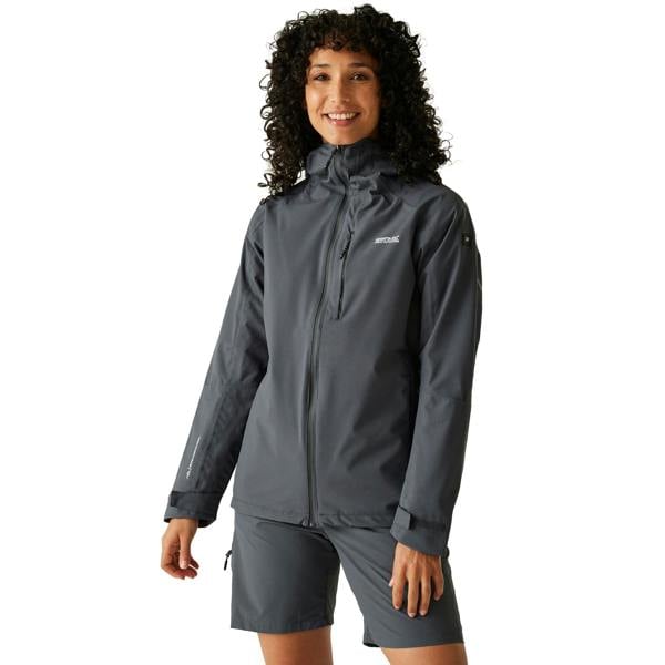 Regatta Womens/Ladies Birchdale II Waterproof Jacket - Black/Seal Grey