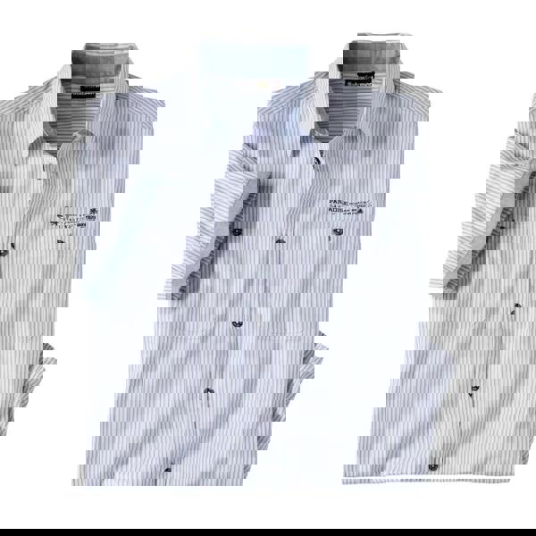 Atlas For Men Mens West Island Striped Shirt - Blue/White - 